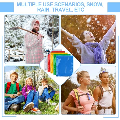 Handepo 150 Pack of Adult Rain Ponchos with Hood, Disposable Rain Ponchos, Plastic Raincoat Poncho for Adult2