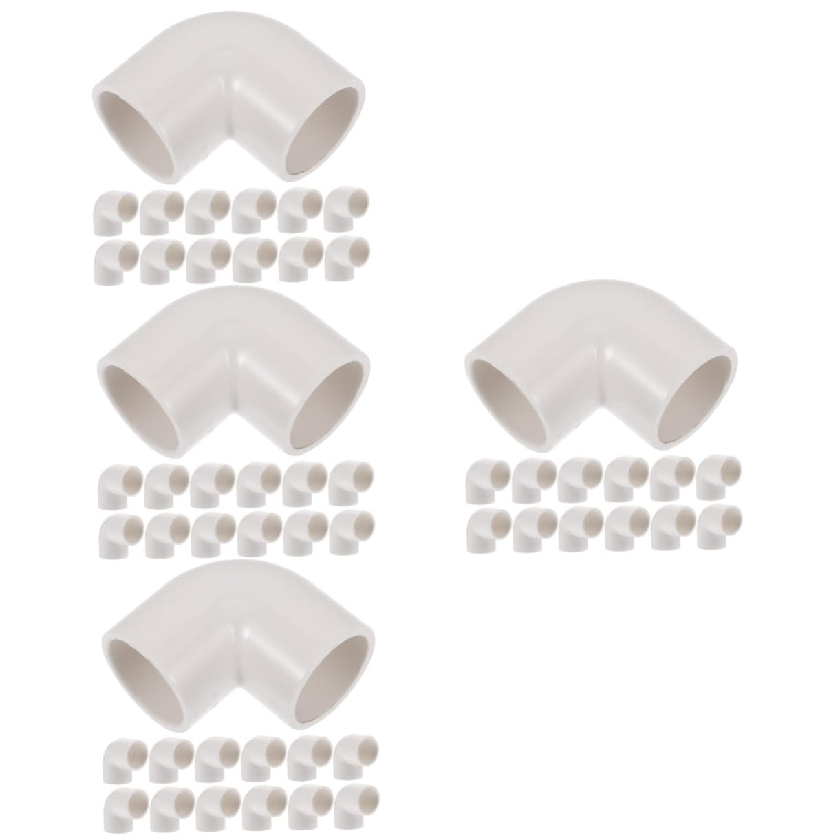 HANABASS 4 Set Connettori Idroponici Adattatori Angolari per Raccordi per Irrigazione E Riparazioni E Facili da Installare 20 Pezzi*4