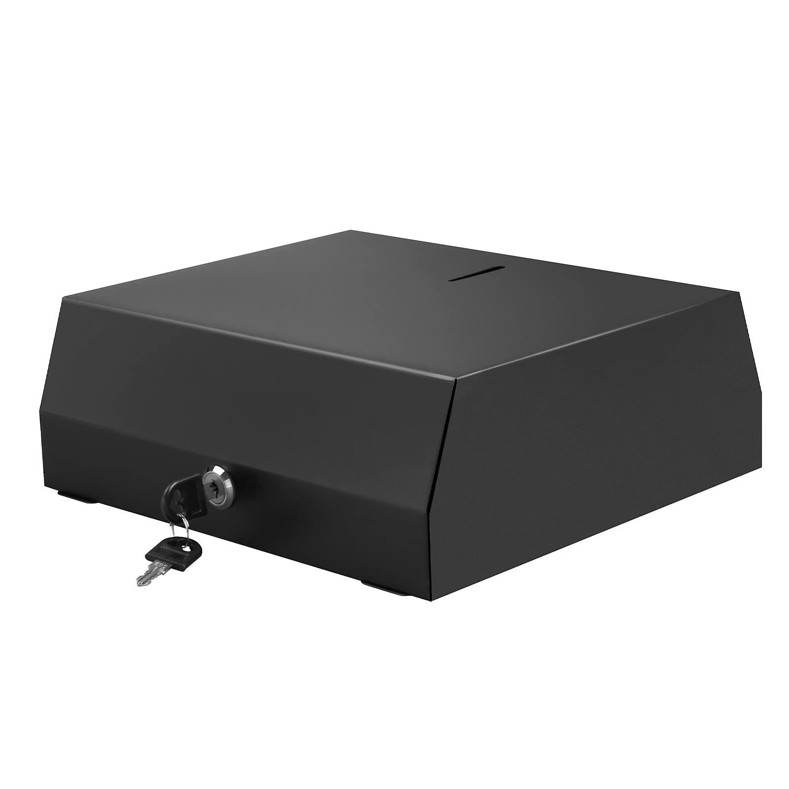 Dispensador de toallas de papel para montaje en pared, dispensador de toallas de papel de mano multipliegue, soporte de pañuelos de acero inoxidable (negro)