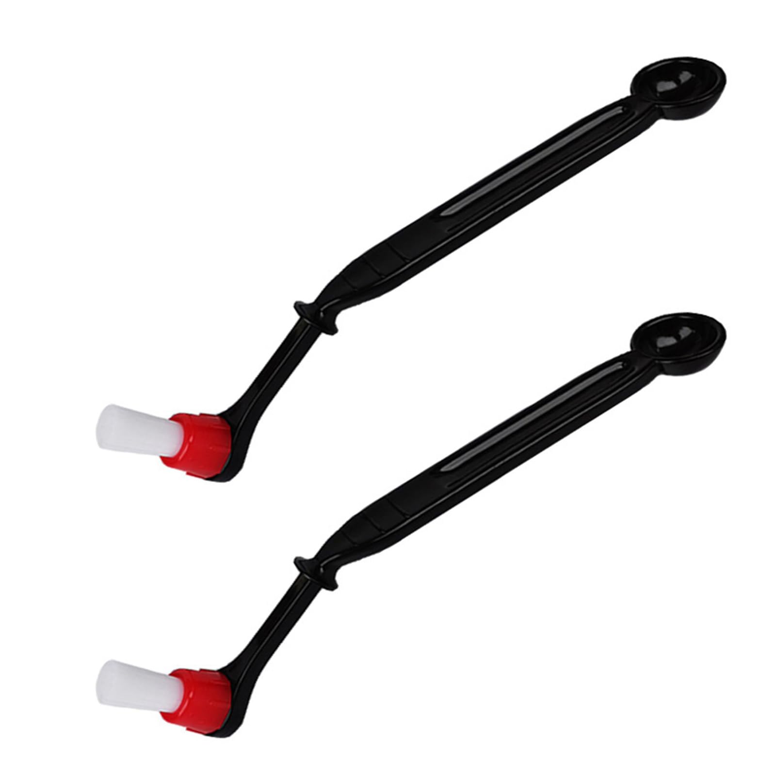 TQUXNGA 2PCS ABS Coffee Espresso Machine Cleaner Brush with Long Handle and Spoon Head Perfect for Homes Kitchen Appliances Long Handle Brush for Coffee Grinder