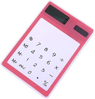 TEHAUX Calculadora Portátil Para Estudantes Mini Calculadora Calculadora Transparente Computador Calculadora Portátil Calculadora Negócios Tela Sensível Ao Toque Mini