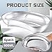 Blulu 6 Pcs Stainless Steel Kidney Tray 8'' Medium Kidney Shaped Emesis Basin Surgical Medical Tray pan Bowls Reusable Metal Dish Dental Lab Instruments Bathroom Soiled Dressings Medic Waster