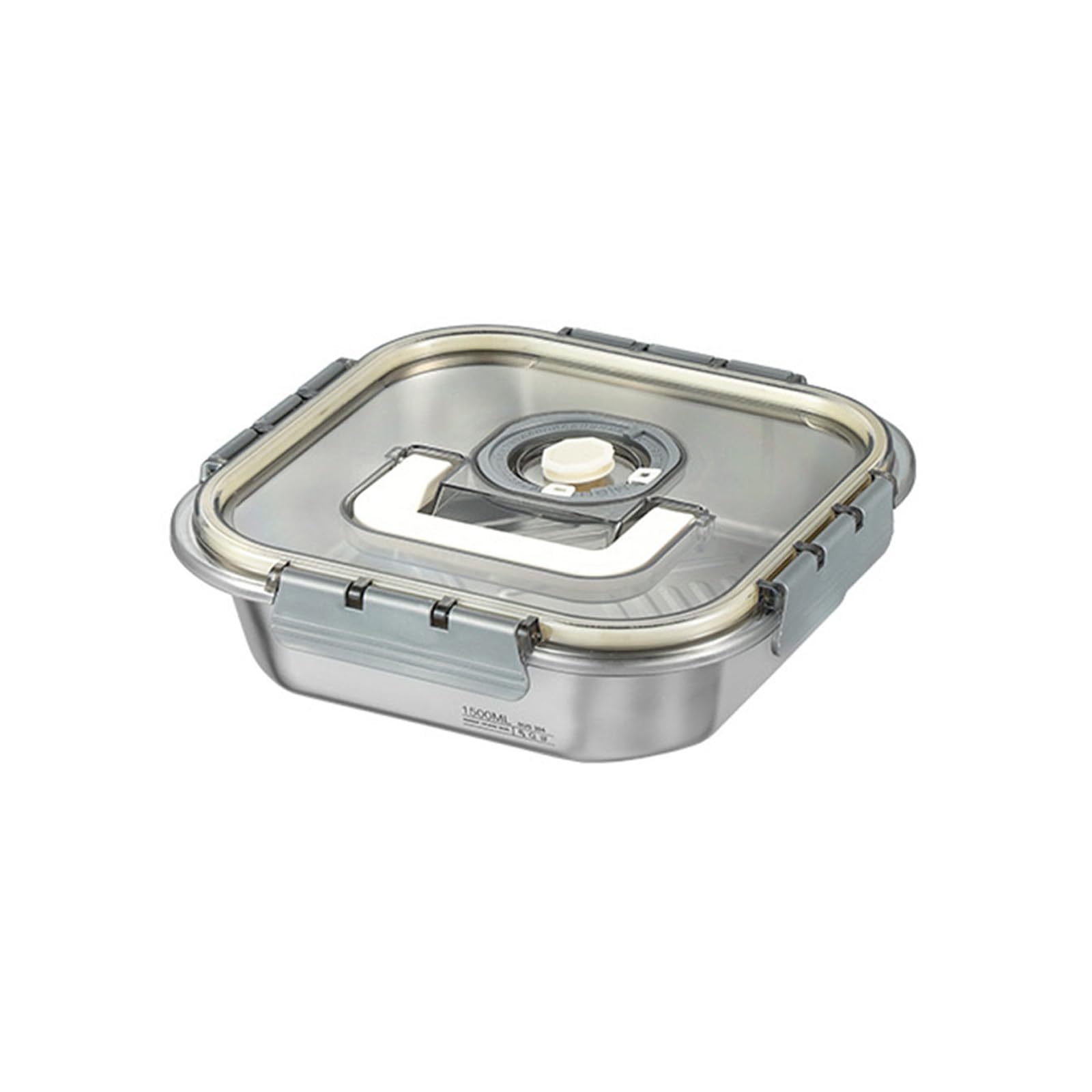 MALSSE Lunch or Snacks Food Container Stainless Steel Meal Preparation Container with Large Capacity for Outdoors Large Capacity Food