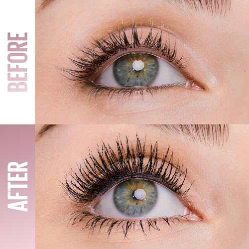 Image of Maybelline Lash Sensational Sky Tubes Tubing Mascara, Extension-Like Lengthening Mascara, 24HR Eye Makeup with Shea Butter & Castor Oil, Very Black, 1 Count