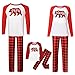 Pijama Familiar de Navidad Invierno Dos Piezas Pantalon y Camiseta Conjunto Mama Papa y Bebe Ropa Igual para Toda la Familia Sleepwear Traje de Domir Nightwear Sleepsuit Pijamas Navideños Familiares