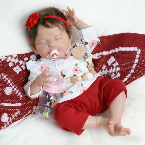 Muñeca realista Reborn para niñas 20 pulgadas miniatura 3