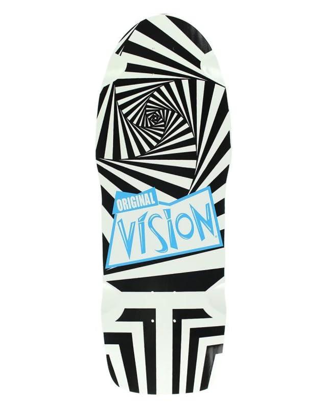 Vision Skate Tabla Original 10" Old School Skateboard Deck Fusion White/Black
