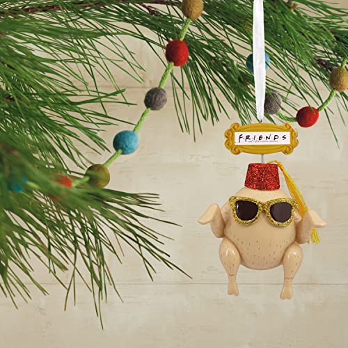 Hallmark Friends Turkey In Fez And Sunglasses Christmas Ornament, Resin #TOP4