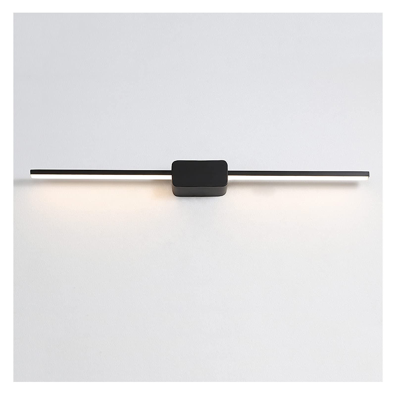 Lampe de miroir de salle de bain LED noire étanche de 61cm pour maquillage