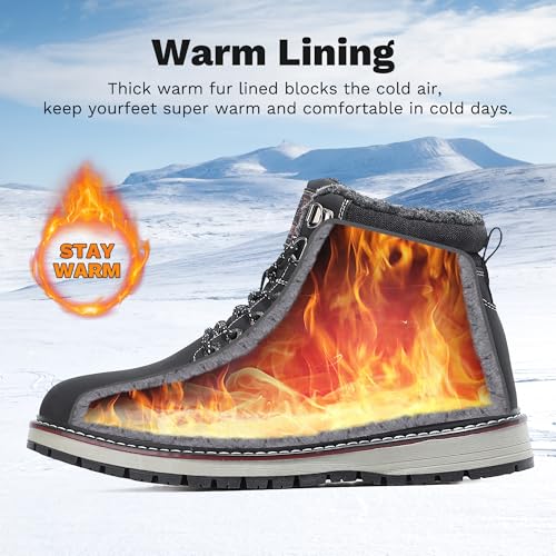 Image of ARRIGO BELLO Mens Winter Boots Snow Shoes Casual Booties US Size 8-12