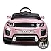 ATAA Coche eléctrico para niños con Mando Range Rapid 12v con Mando Estilo evoque - Rosa