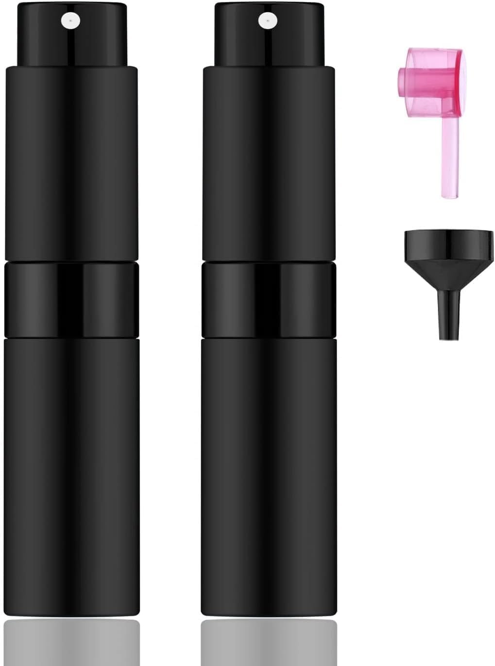 Vedanta Trends 10Ml Travel Perfume Atomizer Refillable For Men & Women | Atomizer Spray Bottle, Travel Size Pocket Perfume Dispenser - For Cologne, Aftershave, Fragrance (Matte Black) - Glass (2)-image-20