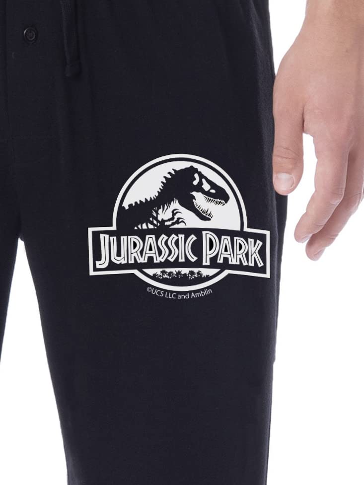 Jurassic Park Mens' Movie Film Park Logo Icon Sleep Pajama Pants2