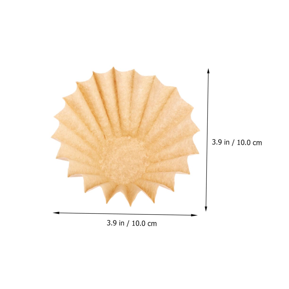 TOPBATHY 100 Piezas filtros de de mano para cafe papel de filtro de cafe de de cono de americano cono gotero de tera de