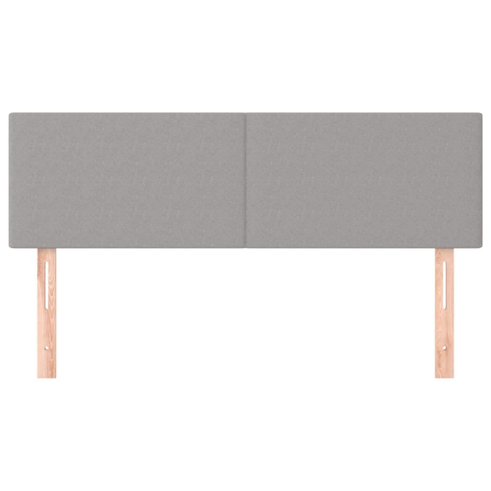 Cabeceros 2 Unidades, Cabezal De Cama, Cabezales Dormitorios Modernos, Cabecera para Cama, Cabeceira Cama, Tela Gris Claro 72x5x78/88 cm