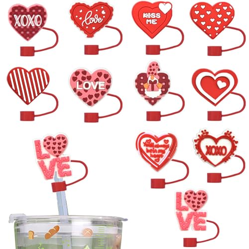 Protectores de Pitillos Corazón 11 Piezas Silicón Reutilizables miniatura 2