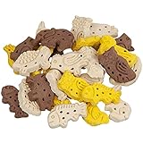 Schecker Hundekekse - Tierfiguren-Mix (Zookekse) - Hundekuchen - Hundeleckerchen - ohne Fleisch - 1 kg - veggi -