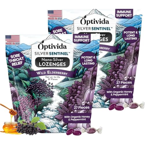 Nano Silver Lozenges 60 PPM - Pure Colloidal Silver Cough Drops for Adults