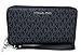 Michael Kors Women's Jet Set Travel Medium Zip Around Phone Holder Wallet, Black
