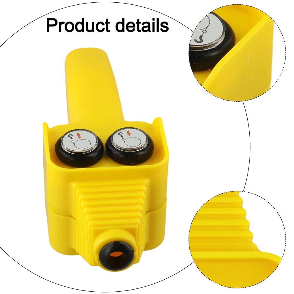 yeraa Poignée de Commande de Treuil Électrique 12V 24V Bouton Poussoir à Télécommande Contrutateur de Contrôleur de Treuil Filaire Interrupteur de Grue