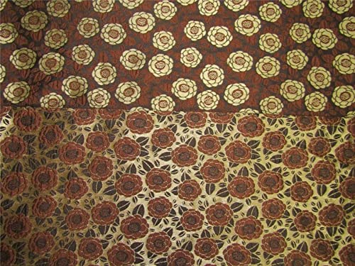 Reversible Brocade Fabric Brown & Gold Color 46" Wide bro612[2]3