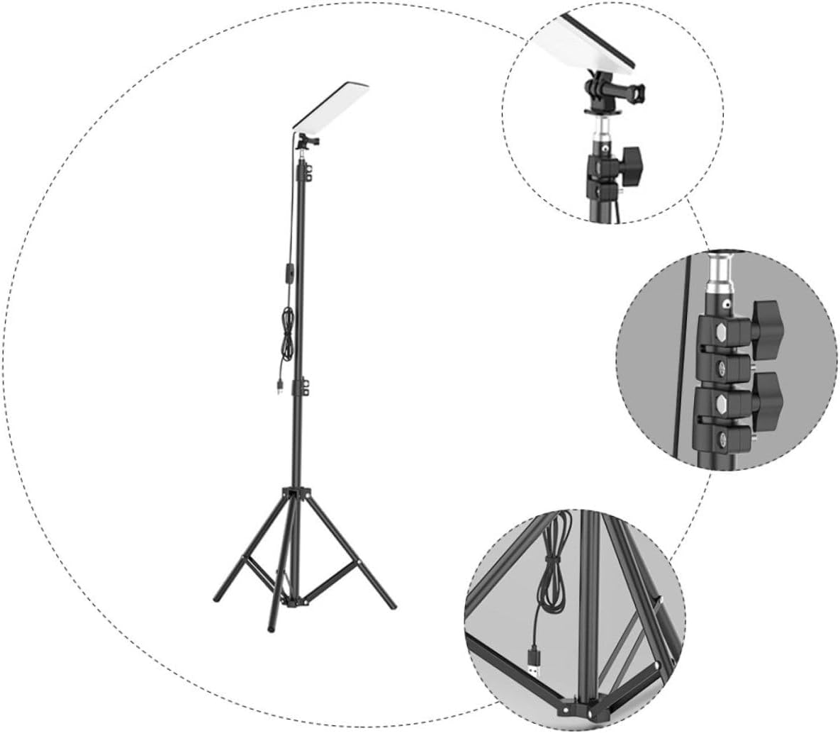 Led Camping Lantern Solar-Powered Tripod Light High Brightness Outdoor Work Light
