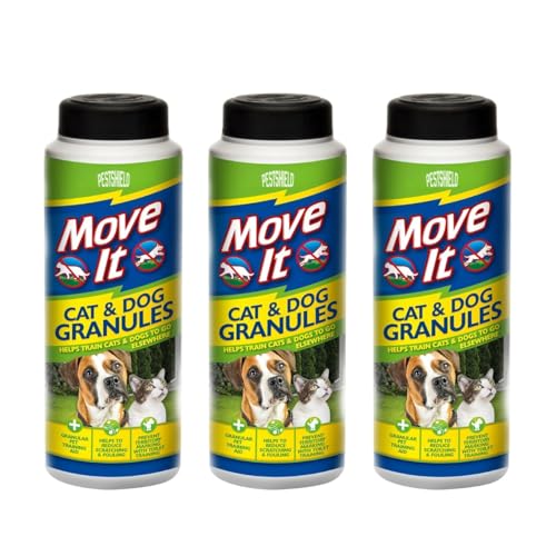 3 x Move It Cat & Dog Repellent 300g 100% Natural & Non Toxic Pestshield New