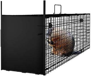 Amagabeli Humane Live Animal Trap 31"X10.5"X11.5" Catch Release Cage for Nuisance Rodents Control