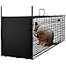 AMAGABELI GARDEN & HOME Humane Live Animal Trap 31"X10.5"X11.5" Catch Release Cage for Nuisance Rodents Control Mole Gopher Opossum Skunk Groundhog Squirrel Spay Feral Stray Cats Rescue Wild Rabbits