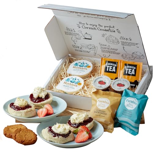 Cornish Afternoon Tea for 2 Birthday Gift Food Hamper Thank You Gift