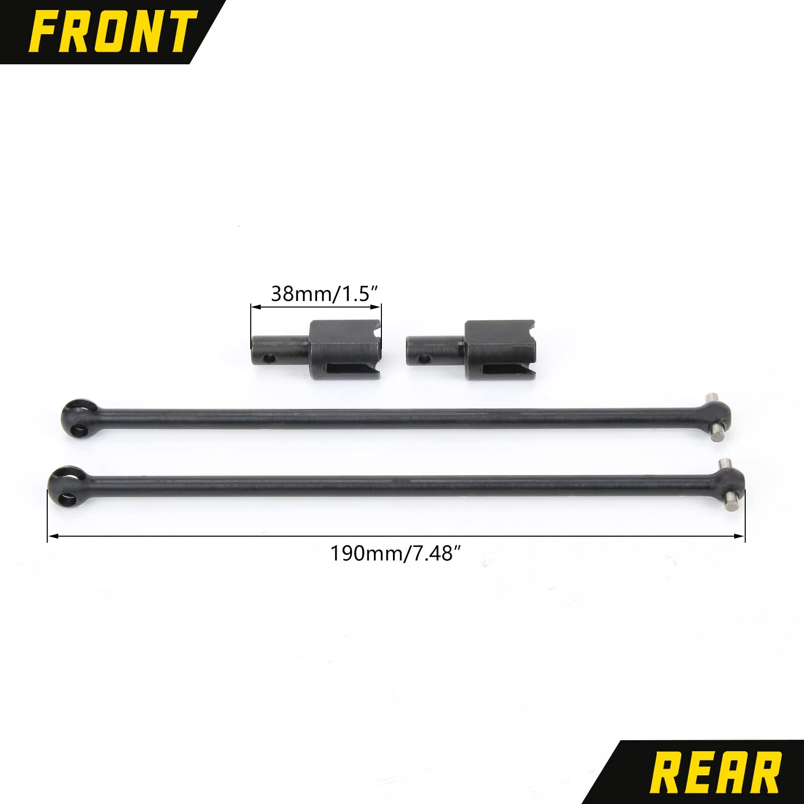 RCAWD CVD Driveshaft 201mm For ARRMA KRATON 8S - Upgrade Part For 1/5 Scale RC Monster Truck