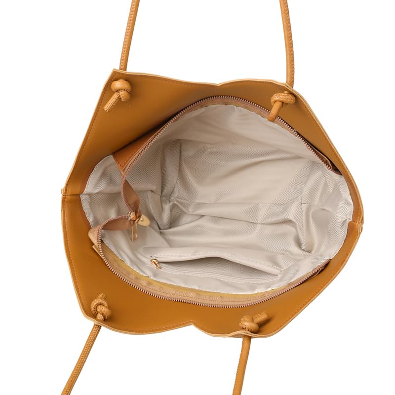 PVC Women Tote Shoulder Bag Large Capacity Letters Top Handle Bag Solid Color Daliy Shopping Bag Zipper Closure for Vacation4