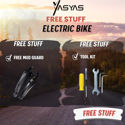 yasyas EMTB X7 – Electric Mountain Bike with 36V Battery, 26” Wheels, Pedal Assist, Aluminium Frame, Front Suspension – Black - Image 8