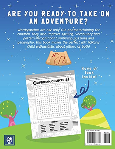 101 Fun Geography Wordsearches For Kids: A Fun And Educational Word Search Puzzle Books For Kids Aged 8-12 (Kids Geography Books)