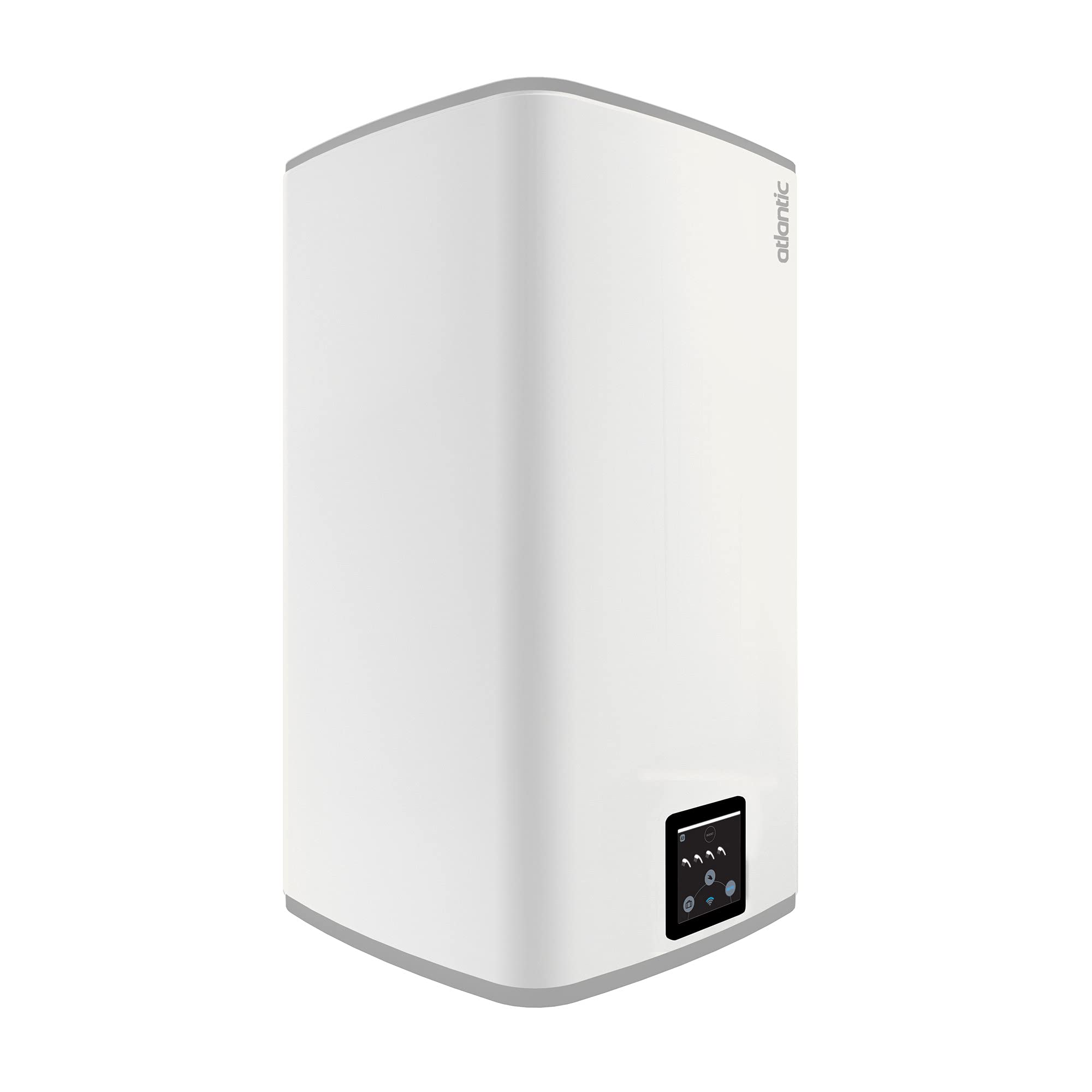 Atlantic Scaldabagno elettrico Lineo piatto collegato verticale da parete bianco 100L
