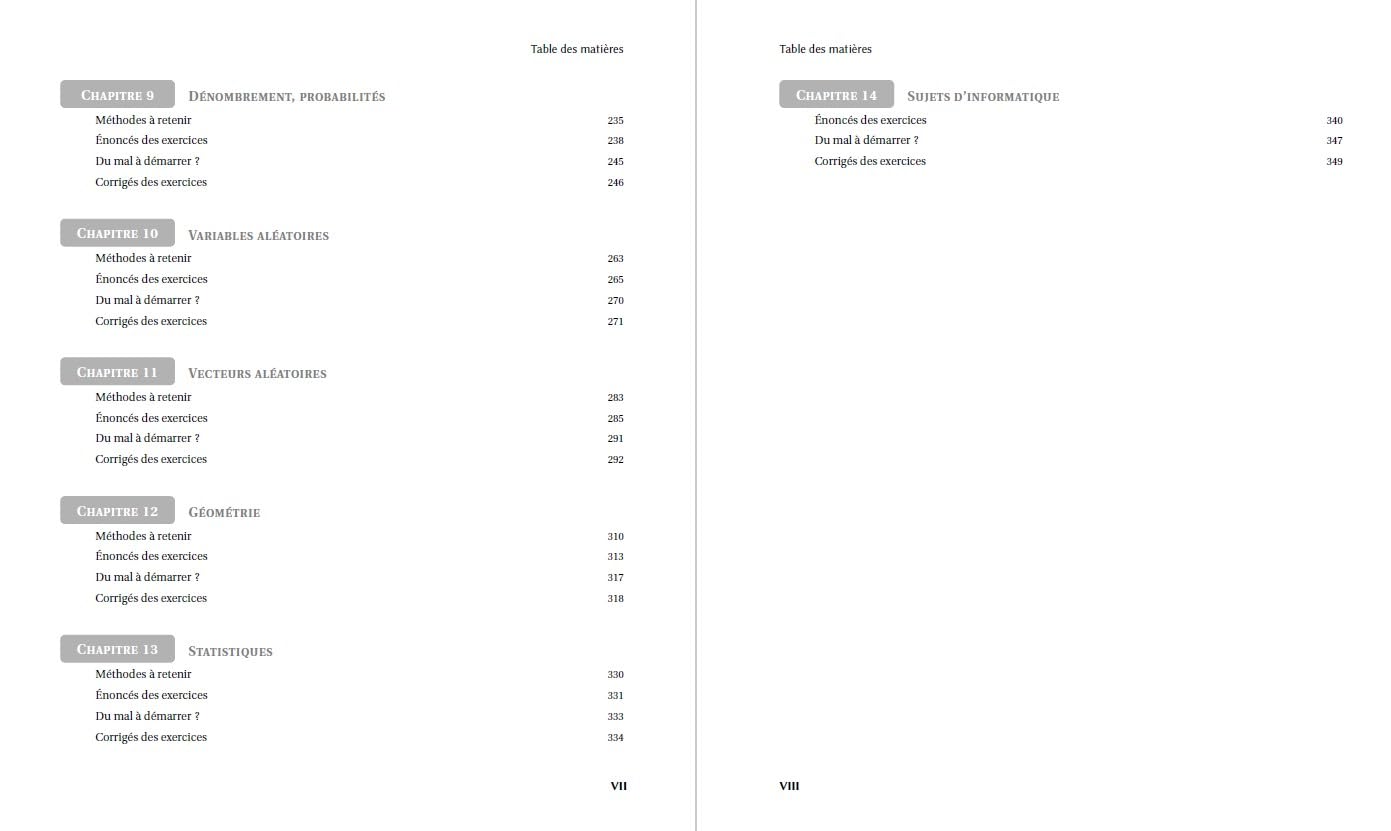 Maths et Informatique Méthodes et Exercices BCPST 1 - 6e éd.