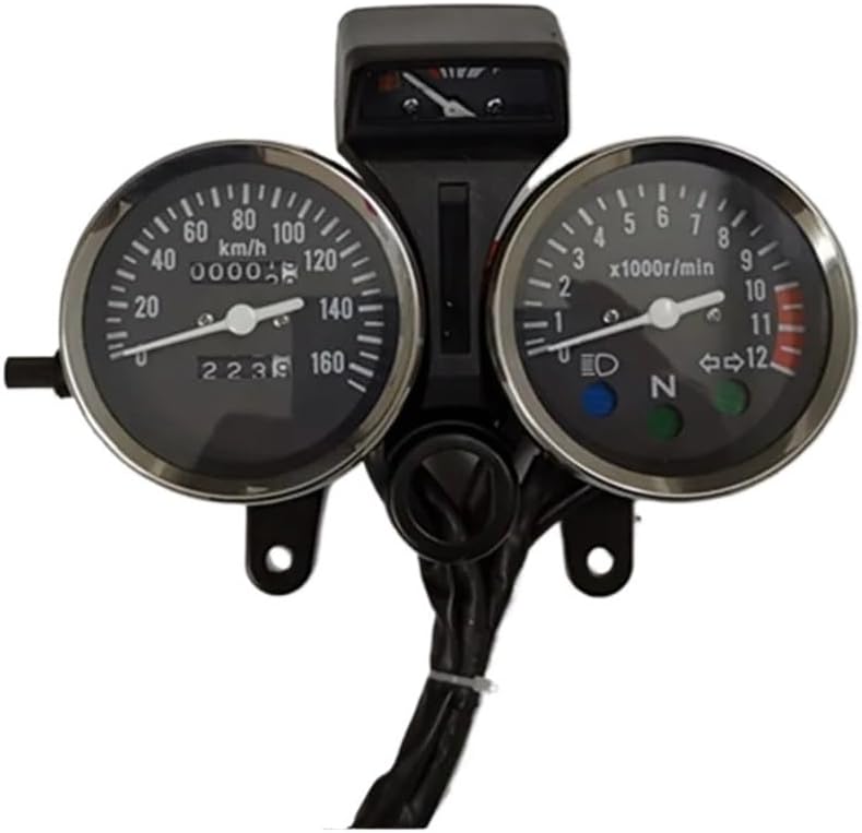 Motorcycle Digital Odo-Meter Universal Readable Tachometer Gauge Panel Motorcycle Odometer Instrument LED KM/H Racer FOR ATV Oil table