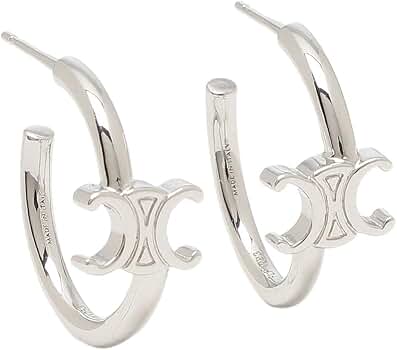 Amazon | [セリーヌ]ピアス トリオンフ アシンメトリックフープ