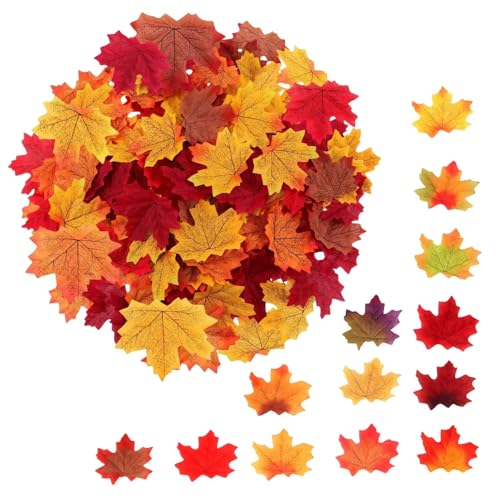 Lyivisk 200 Hojas De Arce Artificiales Decoración Otoño Para Casa Fiesta Halloween Decoración Bosque Hojas De Otoño Simulación Natural Lyivisk 200 Hojas De Arce Artificiales Decoración Otoño Para Casa Fiesta Halloween Decoración Bosque Hojas De Otoño Simulación Natural