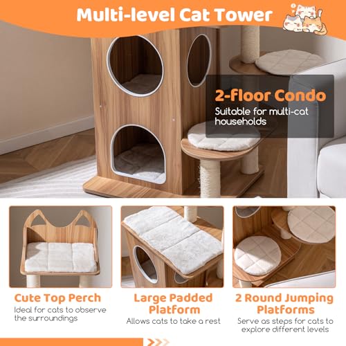 Árbol para Gatos de Madera PETSITE 48 pulgadas miniatura 6
