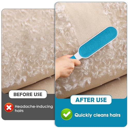 Fusselbürste Tierhaare, Wiederverwendbare Tierhaarentferner Robust und Langlebig mit Extrem Einfacher Reinigung, für Entfernen von Tierhaaren, Sofas usw, Auch als Kleiderbürste Verwendbar