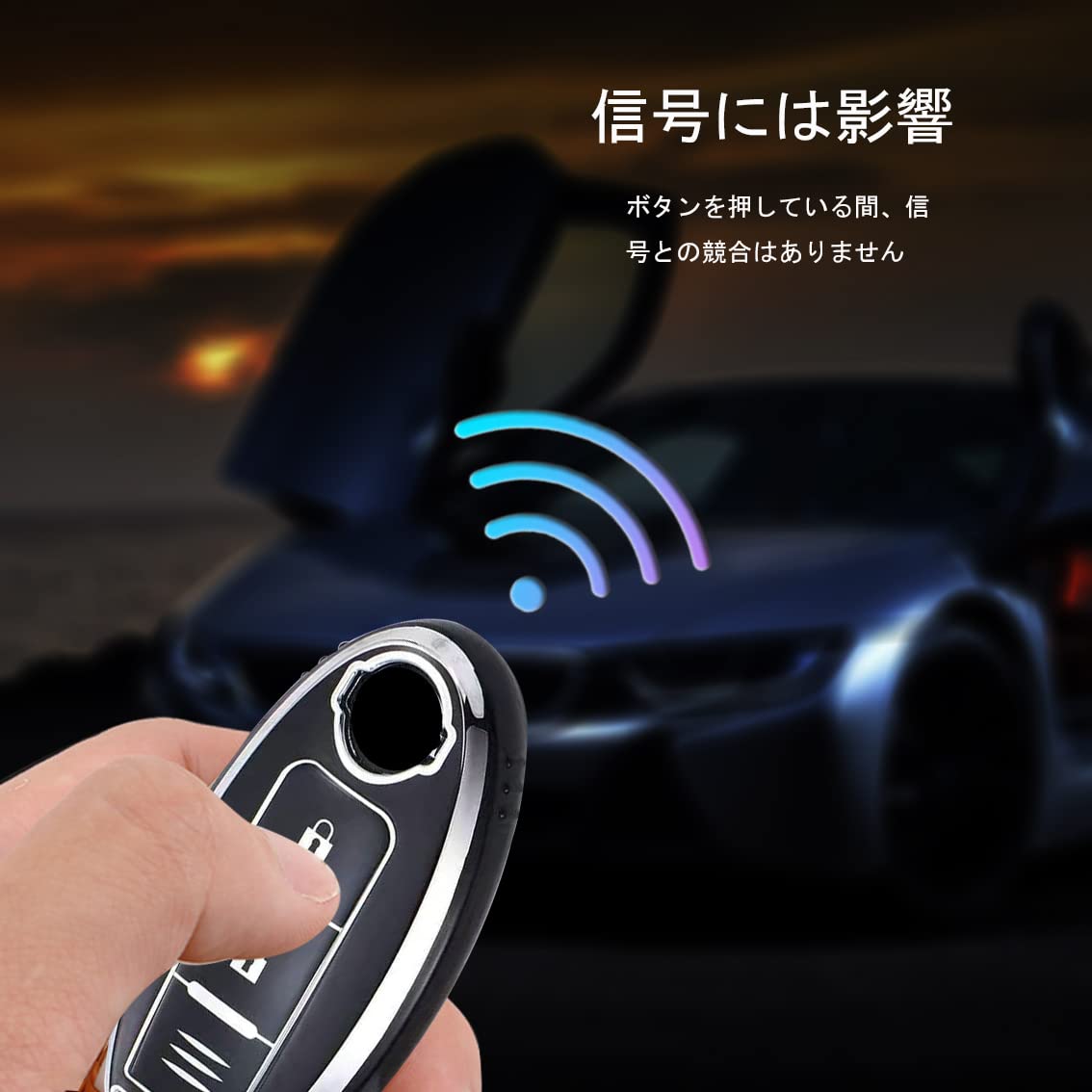 TPU-Leder-Hülle Für Nissan Autoschlüssel – Grünes Design, Geprägte Tasten, Für Qashqai, Leaf, Micra