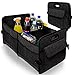 Oramics Organizer do bagażnika – 58 x 35 x 31 cm (dł. x szer. x wys.) – kosz do przechowywania, kosz na zakupy – składana torba samochodowa, torba do bagażnika w kolorze czarnym, idealny na zakupy i jako pudełko do przechowywania (1 sztuka)