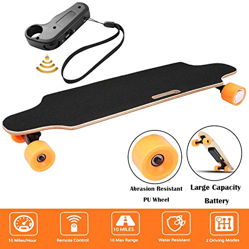 Aceshin Youth Electric Skateboard Electric Longboard 12 MPH Top Speed, 250W Motor,7 Layers