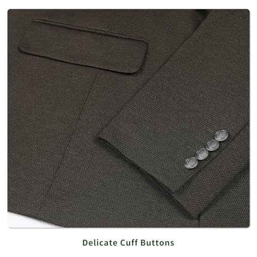 Men's Blazer Classic Fit Sport Coat 2 Button Notch Lapel Business Knit Suits Jacket4