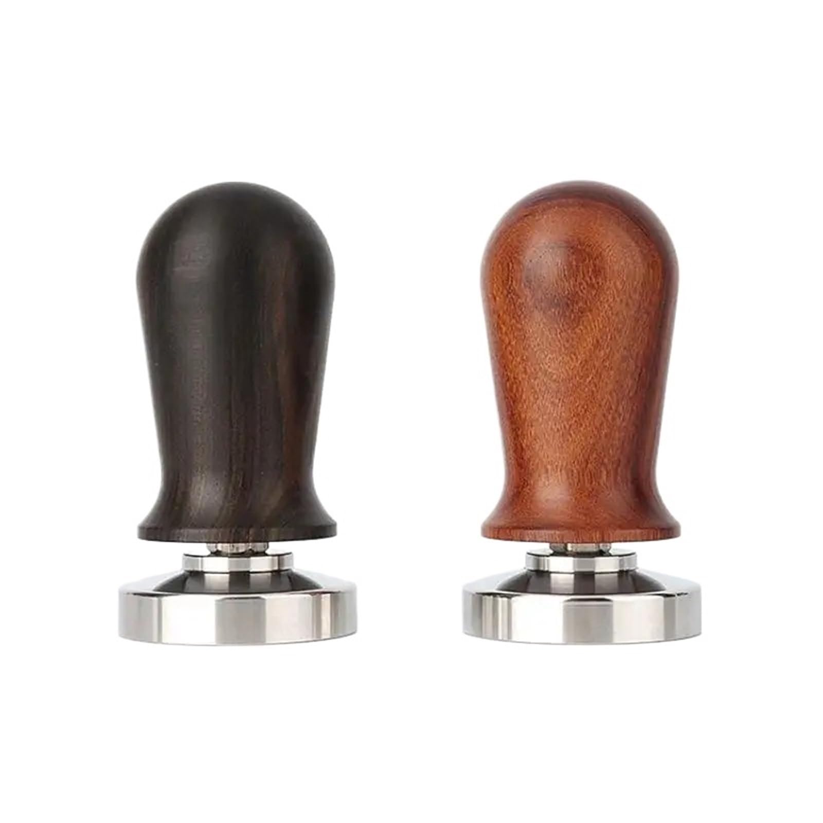 51 Mm 53 Mm 58 Mm Resorte Calibrado 30 Lbs Presión Constante Base De Acero Inoxidable Espresso Tamper Reemplazo Accesorio De Barista(58mm,Walnut)