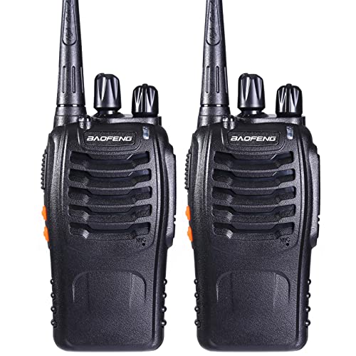 Talkie Walkie BF-888S 1 Paire de Rechargeable 16 canaux Professionnel de radiocommunication, adapté à la Construction de Restaurants et de supermarchés, etc.