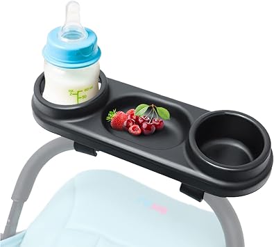 Stroller Snack Tray, Universal Stroller Cup Holder with Snack Tray