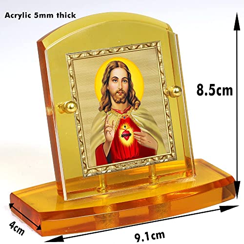 Idolo de Jesus de oro de 24k, el regalo de fe perfecto para coche 5