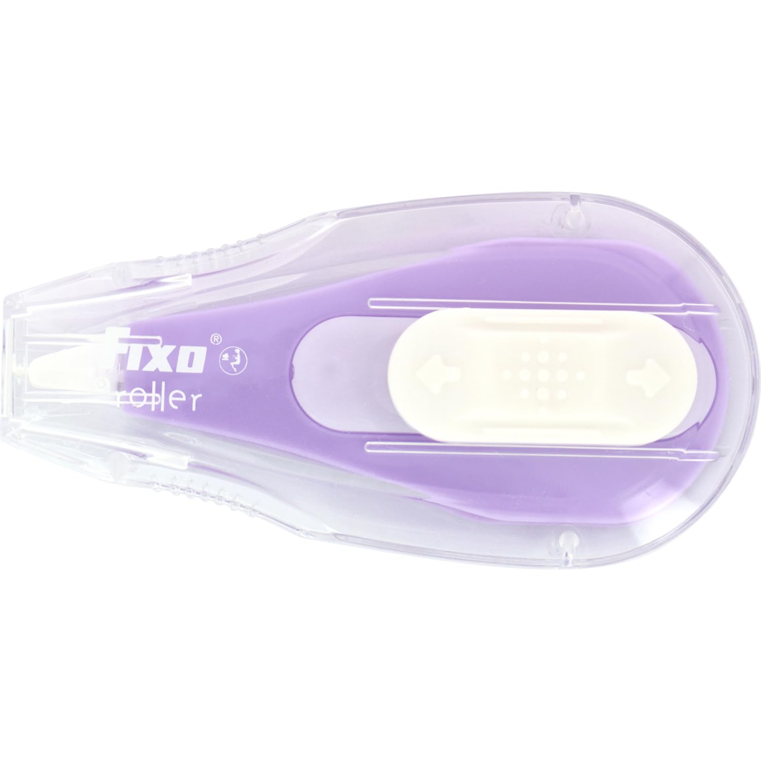 Fixo Roller - Confezione da 12 nastri retraibili per mancini, applicazione frontale, 6 m x 5 mm, consente la scrittura istantanea, perfetto materiale scolastico e da ufficio per correggere errori di